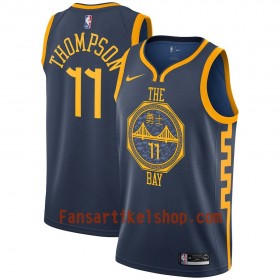 Golden State Warriors Trikot Klay Thompson 11 2018-19 Nike City Edition Navy Swingman - Herren